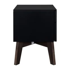 Kidsmill Sixties Nachtkastje Zwart Mat / Walnoot