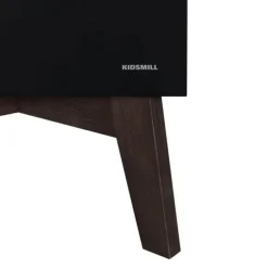 Kidsmill Sixties Nachtkastje Zwart Mat / Walnoot