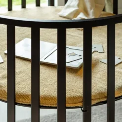 Kidsmill Soft Elegance II Boxmatras Hoes Rond Ø 90 cm - Iceblue