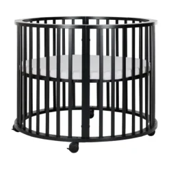 Kidsmill Soft Elegance II Boxmatras Hoes Rond Ø 90 cm - Iceblue