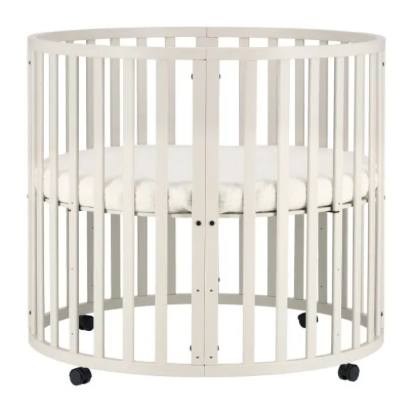 Kidsmill Soft Elegance II Boxmatras Hoes Rond Ø 90 cm - Iceblue