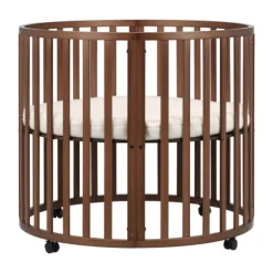 Kidsmill Soft Elegance II Boxmatras Hoes Rond Ø 90 cm - Iceblue