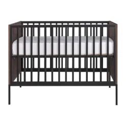 Kidsmill Vince Babybed Black / Oak 60 x 120 cm