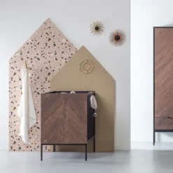 Kidsmill Vince Babybed Black / Oak 60 x 120 cm