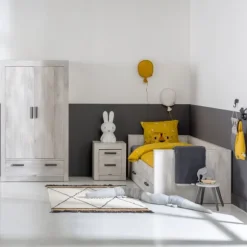 Kinderkamer Sem Nautic Grijs - Bedbank - Bureau