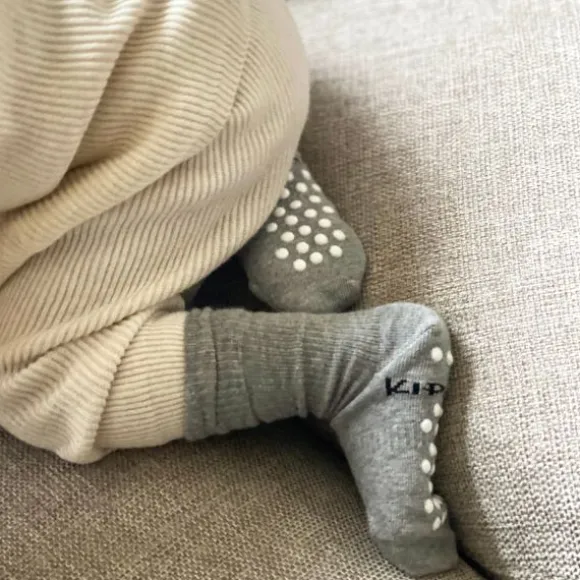 KipKep Anti-slip Blijf-Sokken - 18-24 Maanden - Grey