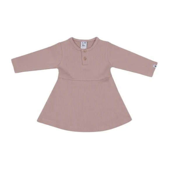 Klein Baby Jurk Rib - maat 50 - Fawn