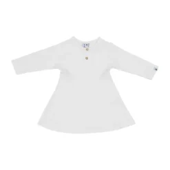 Klein Baby Jurk Rib - maat 50 - Natural White