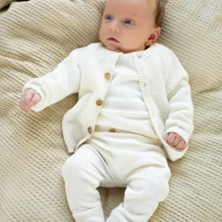 Klein Baby Shirt Rib - maat 50 - Natural White