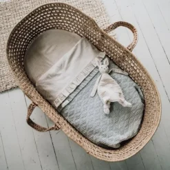 Koeka Faro Ruffle Set Wieg - Laken En Hoeslaken - Caffe