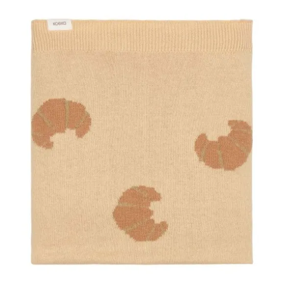 Koeka Ledikantdeken - You Bake Me Happy - 100 x 150 cm - Sand