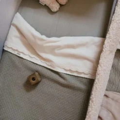 Koeka Malaga Wiegdeken - 100 x 75 - Cotton Fleece - Sage