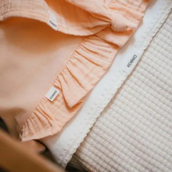 Koeka Malaga Wiegdeken - Maat 100 x 75 - Cotton Fleece - Warm White