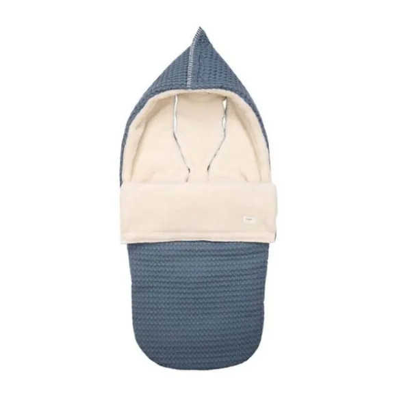Koeka Oslo Buggy Voetenzak - Wafel/Teddy - Bluestone