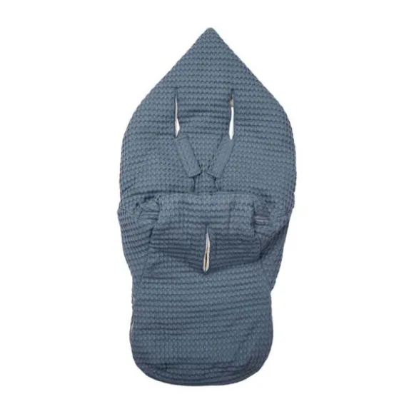 Koeka Oslo Buggy Voetenzak - Wafel/Teddy - Bluestone