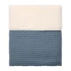 Koeka Oslo Ledikantdeken - Maat 100 x 150 - Wafel/Teddy - Bluestone
