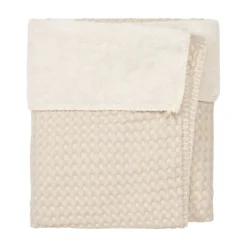 Koeka Oslo Ledikantdeken Wafel / Teddy Sand / Pebble