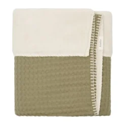 Koeka Oslo Ledikantdeken Wafel / Teddy Sand / Pebble