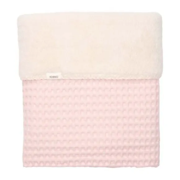 Koeka Oslo Ledikantdeken - Maat 100 x 150 - Wafel/Teddy - Candy