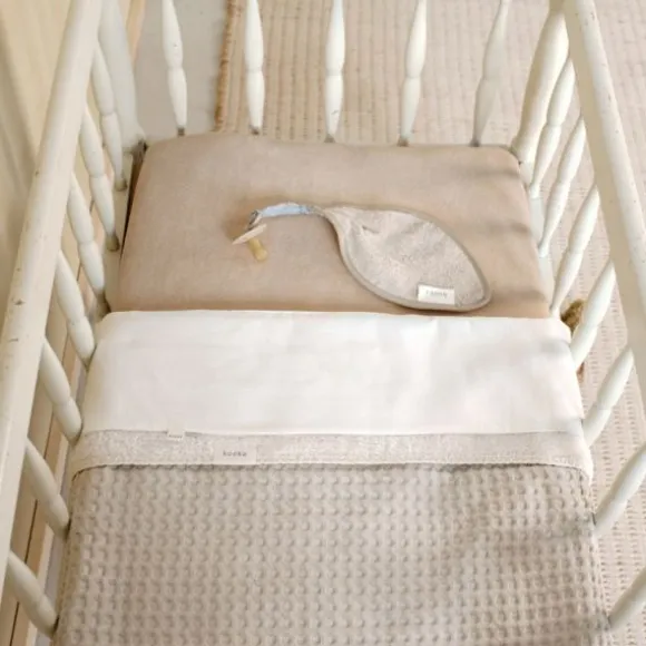 Koeka Oslo Wiegdeken Wafel / Teddy Sand / Pebble