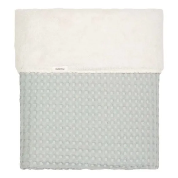 Koeka Oslo Wiegdeken Wafel / Teddy Sand / Pebble