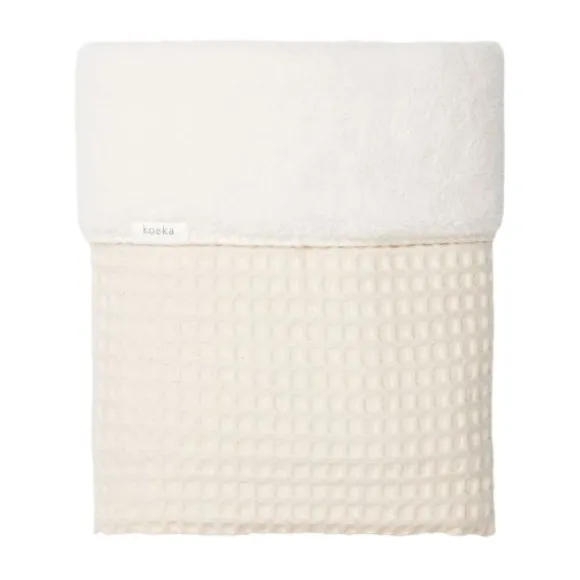 Koeka Oslo Wiegdeken Wafel / Teddy Sand / Pebble