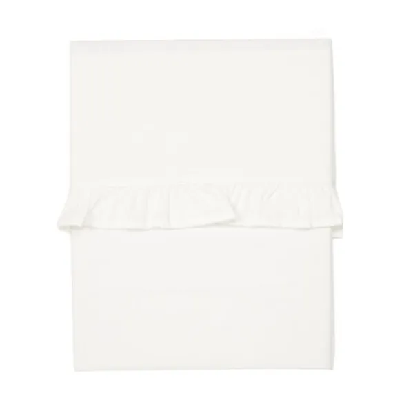Koeka Ruffle Ledikantlaken Warm White 110 x 140 cm