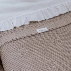 Koeka Ruffle Wieglaken Warm White 80 x 100 cm