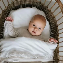 Koeka Ruffle Wieglaken Warm White 80 x 100 cm