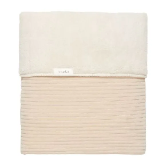 Koeka Vik Teddy Ledikantdeken Sand