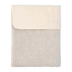 Koeka Wiegdeken Teddy - Rivoli - Stone - 75x100 cm