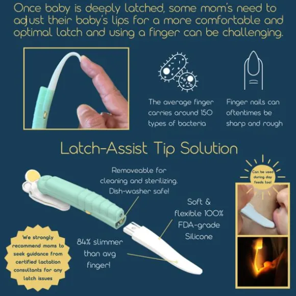 LatchLight Voedingslampje - Mint / White