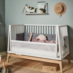 Leander Ombouwset Luna Babybed - Grijs - 120 cm