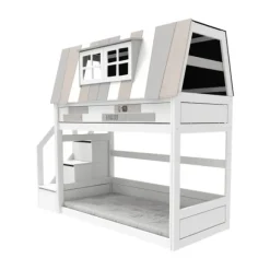 Life Time Laag Stapelbed My Hangout - White Wash - Luxe Lattenbodem