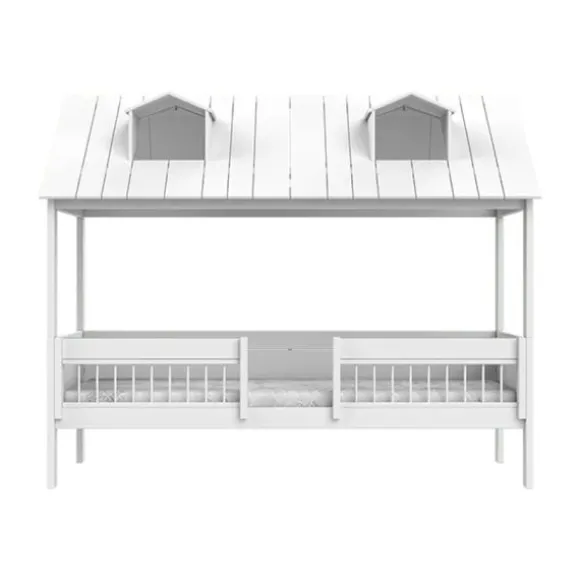 LIFETIME Beach House Huisbed - 90x200 cm - Premium Rolbodem - Wit