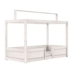 LIFETIME Bed Met Dakframe - 4-in-1 Bed - Premium Whitewash
