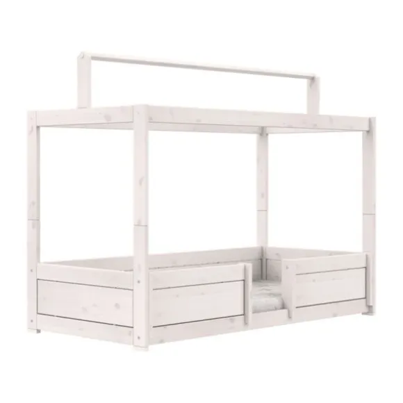 LIFETIME Bed Met Dakframe - 4-in-1 Bed - Premium Whitewash
