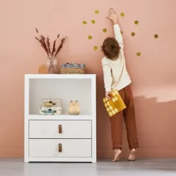 LIFETIME Boekenkast - Wit - 2 Vakken