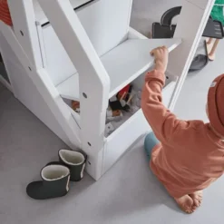 LIFETIME Breeze Halfhoogslaper Met Trapkast - Wit