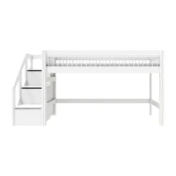 LifeTime Breeze Halfhoogslaper – Trapkast – Luxe Lattenbodem