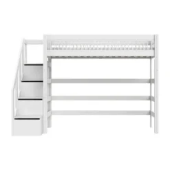 LIFETIME Breeze Hoogslaper Met Trapkast - Wit