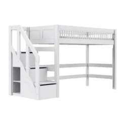 LIFETIME Breeze Hoogslaper Met Trapkast - Wit