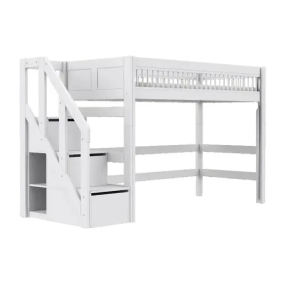 LIFETIME Breeze Hoogslaper Met Trapkast - Wit