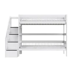 LIFETIME Breeze Stapelbed Met Trapkast - Wit