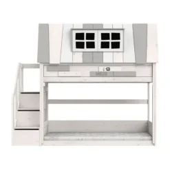 LIFETIME Kidsroom Stapelbed Met Trapkast - Premium Rolbodem