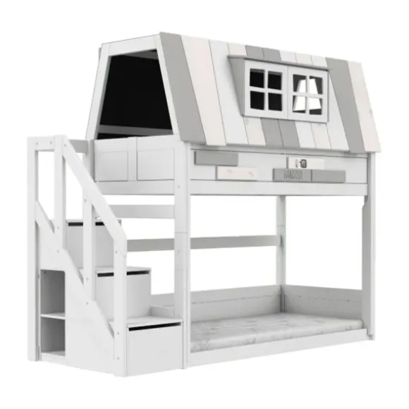 LIFETIME Kidsroom Stapelbed Met Trapkast - Premium Rolbodem