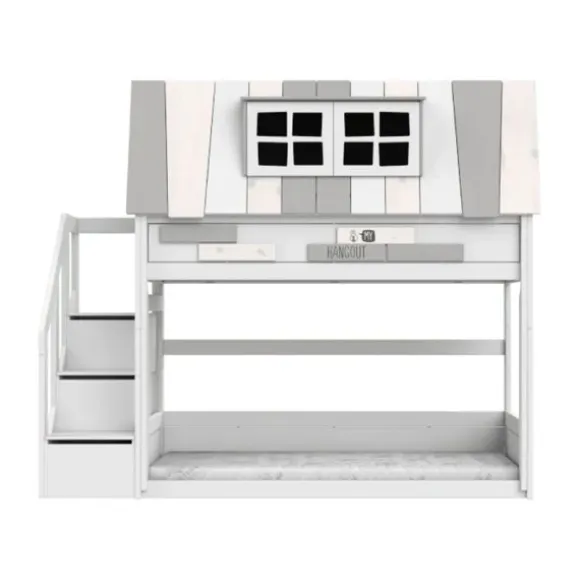 LIFETIME Kidsroom Stapelbed Met Trapkast - Premium Rolbodem