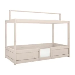 LIFETIME Kidsrooms 4 in 1 Bedcombinatie Met Dakinstructie Whitewash