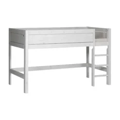 LIFETIME Kidsrooms Halfhoogslaper Luxe Rechte Trap Whitewash