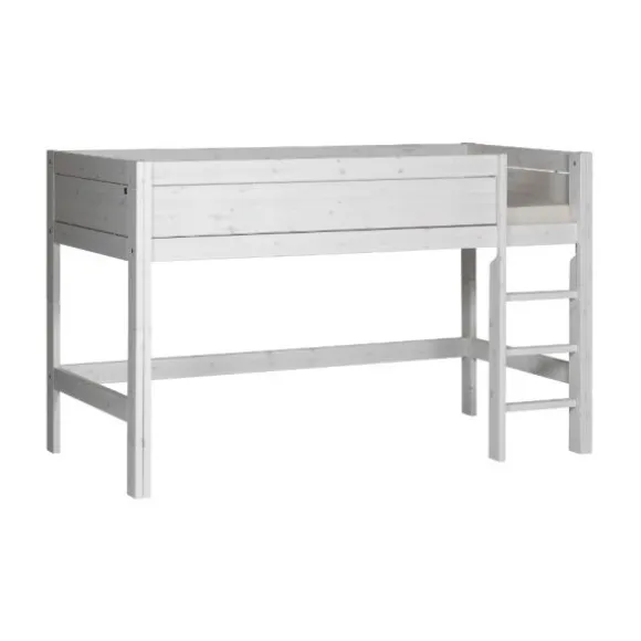 LIFETIME Kidsrooms Halfhoogslaper Luxe Rechte Trap Whitewash